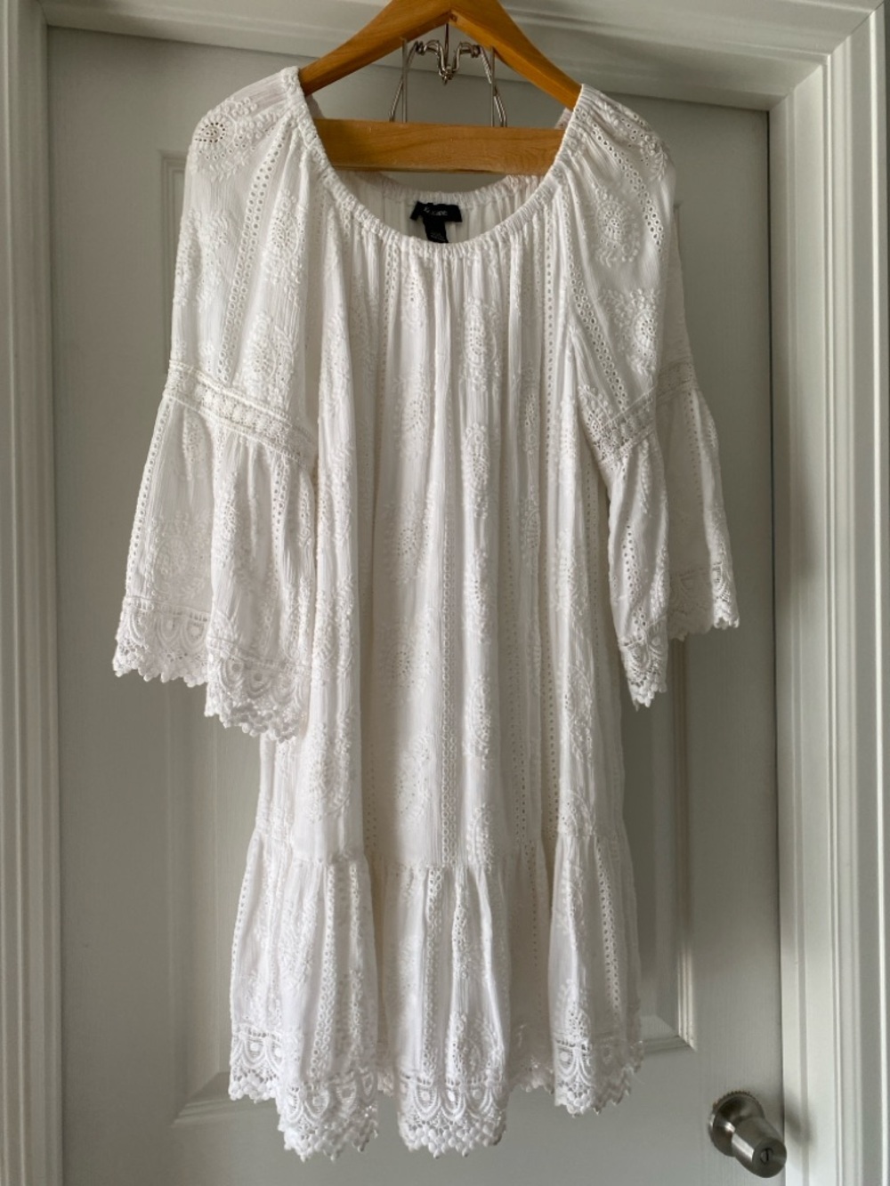 Karen Kane White Eyelet Dress